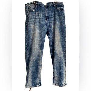 Akademiks Jenius Distressed Blue Jeans Size:40